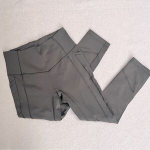 Gray Lululemon Leggings Tights Running Yoga Full Length Activewear 6